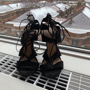 Black Strappy Heels